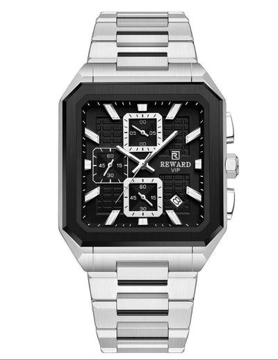 REWARD Prestige Square Chronograph – Luxury Double Case Men's Watch